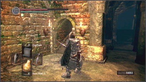 Once you get to the upper floor, open the door - Depths - p. 3 | Walkthrough - Walkthrough - Dark Souls Game Guide & Walkthrough