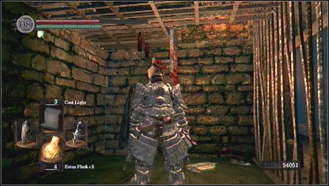 In the tunnel with columns you will meet NPC with several items - Depths - p. 3 | Walkthrough - Walkthrough - Dark Souls Game Guide & Walkthrough