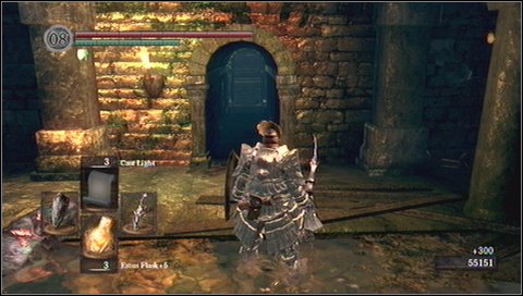 You can get to the arena by descending two levels - Depths - p. 3 | Walkthrough - Walkthrough - Dark Souls Game Guide & Walkthrough