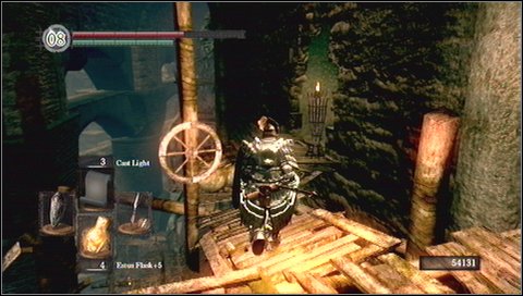 Kill a ghoul inside and take the elevator down - Blighttown - p. 3 | Walkthrough - Walkthrough - Dark Souls Game Guide & Walkthrough