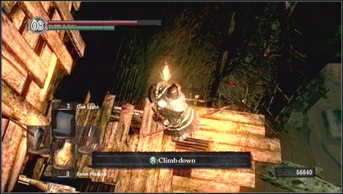 Keep going on wooden walkways - youll encounter a new enemy type: Cragspidera - Blighttown - p. 3 | Walkthrough - Walkthrough - Dark Souls Game Guide & Walkthrough