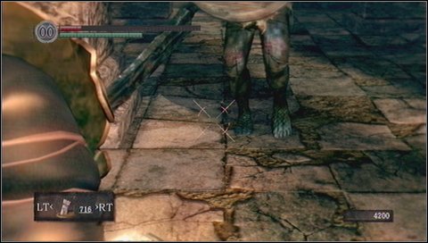 After a moment two enemies will come running towards you - lizards with shields and swords - Sens Fortress - p. 1 | Walkthrough - Walkthrough - Dark Souls Game Guide & Walkthrough