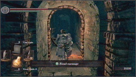 Behind the trap, turn left and walk until you get to another swinging blades - Sens Fortress - p. 3 | Walkthrough - Walkthrough - Dark Souls Game Guide & Walkthrough