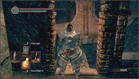 On the other side deal with a lizard to the right - Sens Fortress - p. 3 | Walkthrough - Walkthrough - Dark Souls Game Guide & Walkthrough