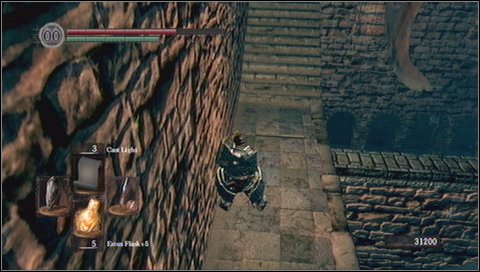 Go up the stairs and enter fog - Sens Fortress - p. 3 | Walkthrough - Walkthrough - Dark Souls Game Guide & Walkthrough