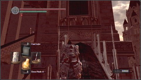 A problem is that you have to get to the top, avoiding bolts and then turn to the right to one of them and kill him - Anor Londo - p. 3 | Walkthrough - Walkthrough - Dark Souls Game Guide & Walkthrough