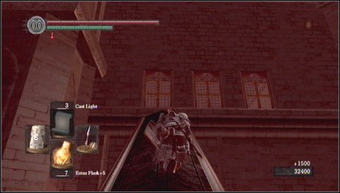 At the top quickly turn right and roll over or jump towards the enemy - Anor Londo - p. 3 | Walkthrough - Walkthrough - Dark Souls Game Guide & Walkthrough