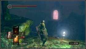 After the fight with miniboss you can choose two paths: to previous part of this location, [1] or further, behind the cats lair - Darkroot Garden II | Walkthrough - Walkthrough - Dark Souls Game Guide & Walkthrough