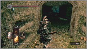 Around the corner [1] youll get to the corridor with a skeleton archer at its end - The Catacombs - p. 2 | Walkthrough - Walkthrough - Dark Souls Game Guide & Walkthrough