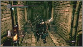 At the bottom jump into the hole in the floor - The Catacombs - p. 3 | Walkthrough - Walkthrough - Dark Souls Game Guide & Walkthrough