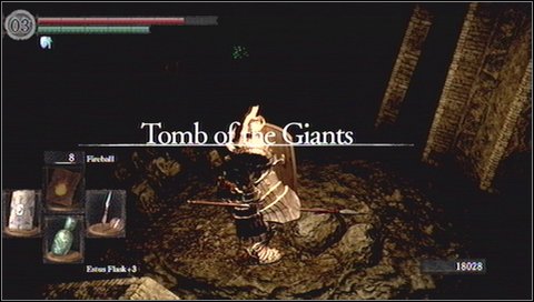 This special place is shrouded in total darkness - so do not even try to tweak up your display - Tomb of Giants - p. 1 | Walkthrough - Walkthrough - Dark Souls Game Guide & Walkthrough