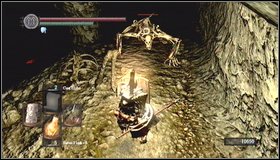 After saving Reah of Thorolund in one of two above ways, go past Patches and move forwards (if you made him to kick you down, talk to him to receive a gift) - Tomb of Giants - p. 1 | Walkthrough - Walkthrough - Dark Souls Game Guide & Walkthrough