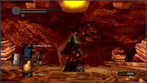 At the bottom Taurus will attack you - apply the same tactics as previously - Demon Ruins - p. 2 | Walkthrough - Walkthrough - Dark Souls Game Guide & Walkthrough