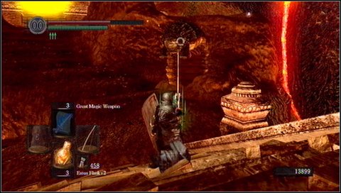 Kill the worm from a distance or in a melee fight - Demon Ruins - p. 2 | Walkthrough - Walkthrough - Dark Souls Game Guide & Walkthrough