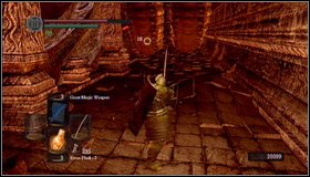 In a corridor behind Tauruses watch out for worms - there are several of them in total - Demon Ruins - p. 2 | Walkthrough - Walkthrough - Dark Souls Game Guide & Walkthrough