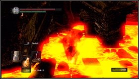 After killing all dragons, move ahead towards a rooftop lying in lava - Lost Izalith - p. 1 | Walkthrough - Walkthrough - Dark Souls Game Guide & Walkthrough
