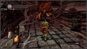 At the bottom of the stairs youll see a very strange creature (a walking octopus - Lost Izalith - p. 2 | Walkthrough - Walkthrough - Dark Souls Game Guide & Walkthrough