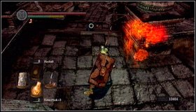 Go back to the starting point and go up the stairs to the left - Lost Izalith - p. 2 | Walkthrough - Walkthrough - Dark Souls Game Guide & Walkthrough