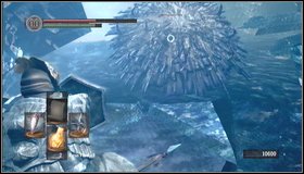 On the other side you can turn left to pick up a soul - Crystal Cave | Walkthrough - Walkthrough - Dark Souls Game Guide & Walkthrough