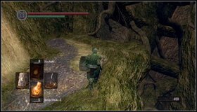Run forwards on the branch, heading down - Bonus - The Great Hollow | Walkthrough - Walkthrough - Dark Souls Game Guide & Walkthrough