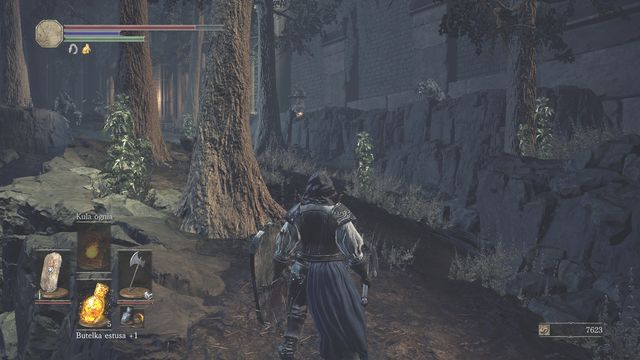 Beware of shooters and hounds that are hidden behind trees. - Cathedral of the Deep - outside - Walkthrough - Dark Souls III Game Guide & Walkthrough