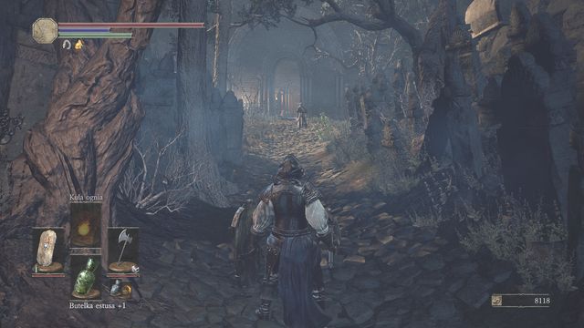 Path to the bonfire. - Cathedral of the Deep - outside - Walkthrough - Dark Souls III Game Guide & Walkthrough