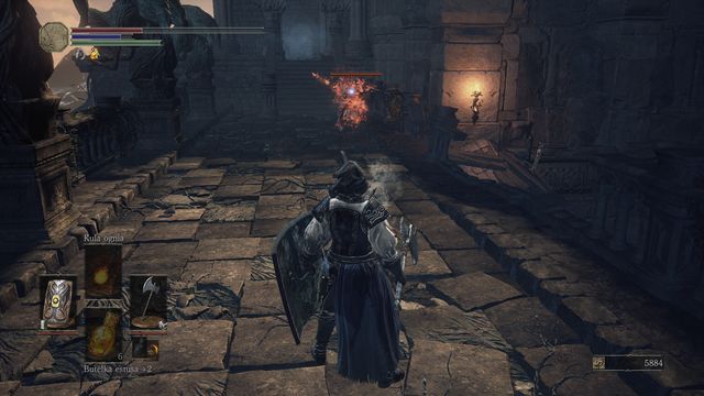 Dont let the burning torch catch you.. - Cathedral of the Deep - outside - Walkthrough - Dark Souls III Game Guide & Walkthrough