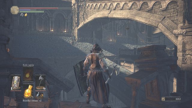 When moving between roofs, watch out for enemies that appear from nowhere. - Cathedral of the Deep - outside - Walkthrough - Dark Souls III Game Guide & Walkthrough