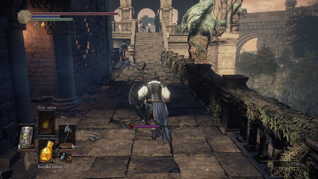 The presented path is well-protected - Cathedral of the Deep - outside - Walkthrough - Dark Souls III Game Guide & Walkthrough