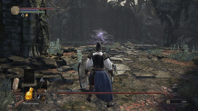The boss uses magic, so you should wear a set that protects you from this type of damage. - Crystal Sage - Bosses - Dark Souls III Game Guide & Walkthrough