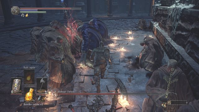 During the second phase of the fight, an archdeacon will become your new target. - Deacons of the Deep - Bosses - Dark Souls III Game Guide & Walkthrough