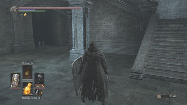 Once you are inside, focus on the wall on the left side of the stairs - Irithyll of the Boreal Valley - Path to Anor Londo - Walkthrough - Dark Souls III Game Guide & Walkthrough