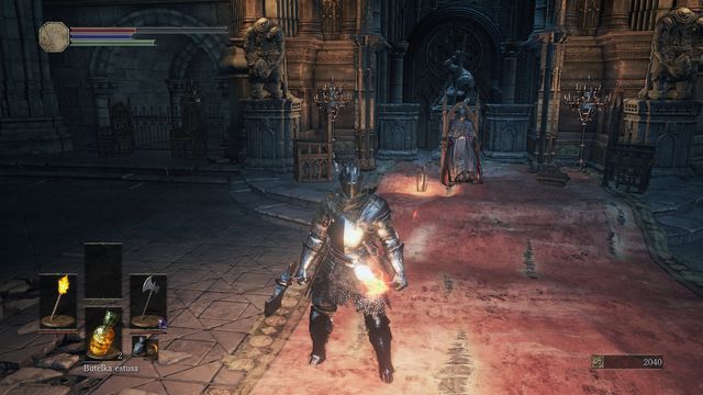 The NPC that you will find inside the chapel. - High Wall of Lothric - from the Bonfire - Walkthrough - Dark Souls III Game Guide & Walkthrough