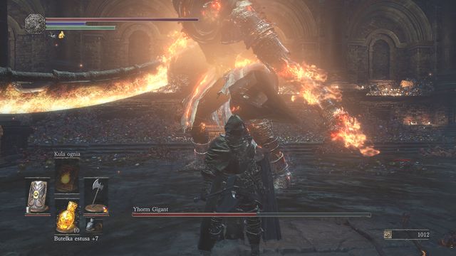 The second phase of the battle consists mostly of same attacks, but Yhorm becomes stronger. - Yhorm the Giant - Bosses - Dark Souls III Game Guide & Walkthrough