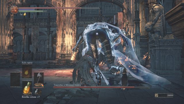 Attack mostly from behind by walking around the Dancer. - Dancer of the Boreal Valley - Bosses - Dark Souls III Game Guide & Walkthrough