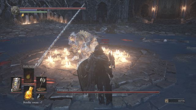 During the first approach you can attack before the boss raises his spear. - Champion Gundyr - Bosses - Dark Souls III Game Guide & Walkthrough