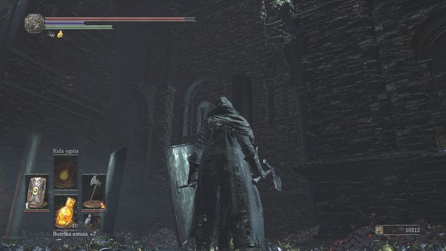 When you get inside (building in front of you), locate the gargoyle, and only then approach the group of opponents (the creature is higher, on the right) - Profaned Capital - Path to Yhorm the Giant - Walkthrough - Dark Souls III Game Guide & Walkthrough