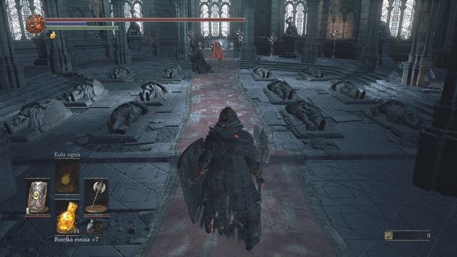 Quickly kill the cleric to prevent him from supporting the knight. - Lothric Castle - Walkthrough - Dark Souls III Game Guide & Walkthrough
