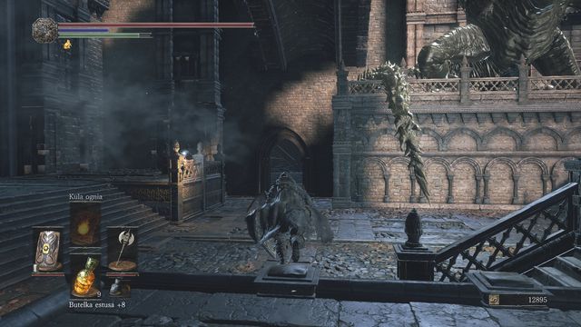 A challenge awaits you - run to the building presented in the screenshot - Lothric Castle - Walkthrough - Dark Souls III Game Guide & Walkthrough