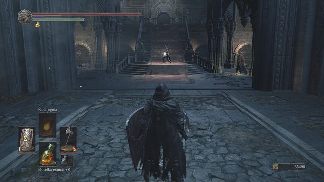 Watch out for the first knight. He will approach you right after you pass the gate. - Lothric Castle - Walkthrough - Dark Souls III Game Guide & Walkthrough
