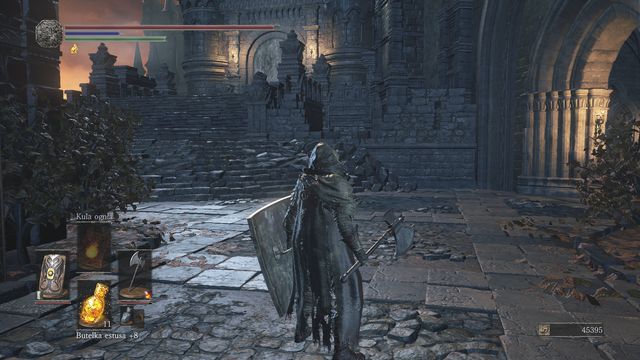 You will end up in the place presented in the screenshot - Lothric Castle - Walkthrough - Dark Souls III Game Guide & Walkthrough