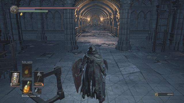 There is a door leading outside, behind the knight. You may try to open it first. - Lothric Castle - Walkthrough - Dark Souls III Game Guide & Walkthrough