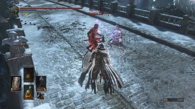 When Sirris is busy fighting you can attack the back of the enemy. - Sirris (Sirris of the Sunless Realms) - Quests and NPCs - Dark Souls III Game Guide & Walkthrough