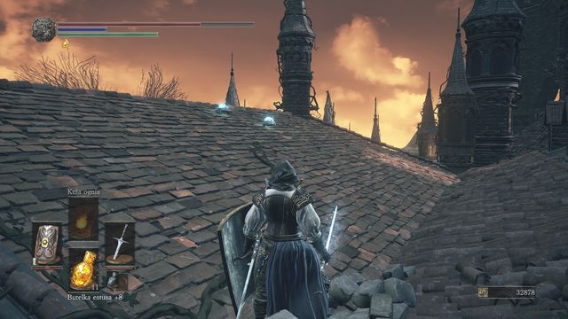 Two lizards and two gargoyles around. - Grand Archives - rooftops - Walkthrough - Dark Souls III Game Guide & Walkthrough