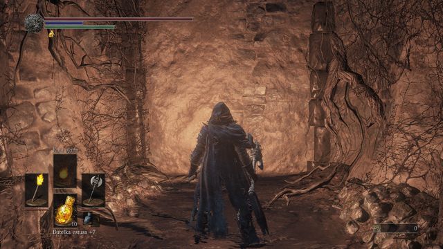 The illusory wall in the dark version of the Flameless Shrine. - Game endings - Walkthrough - Dark Souls III Game Guide & Walkthrough