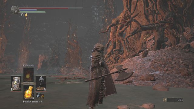 Watch out for ballista projectiles while moving through uncovered area. - Smouldering Lake - Walkthrough - Dark Souls III Game Guide & Walkthrough