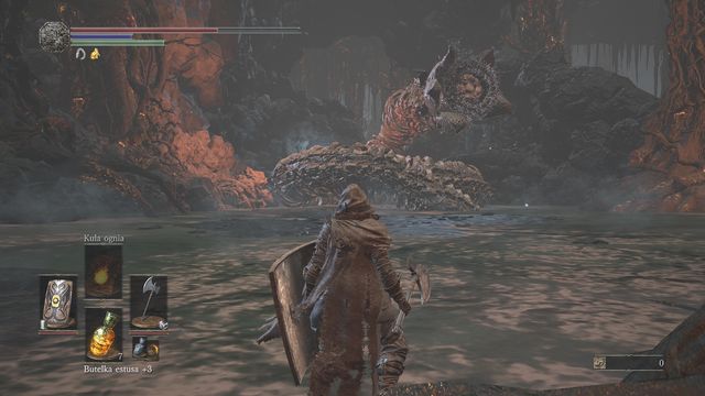 Use the ballista help to quickly bypass the monster. - Smouldering Lake - Walkthrough - Dark Souls III Game Guide & Walkthrough