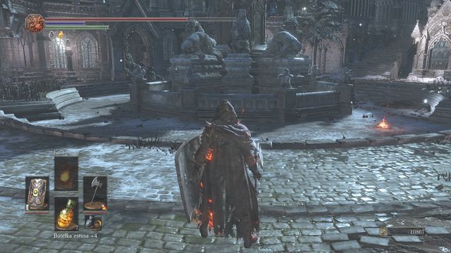 The barrier can be defeated only after obtaining the small doll (winning with the boss Deacons of the Deep). - Irithyll of the Boreal Valley - Walkthrough - Dark Souls III Game Guide & Walkthrough