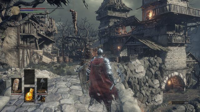 Immediately turn right and find Cadeceus Round Shield - Undead Settlement - path from the great square through the bridge (on the right) - Walkthrough - Dark Souls III Game Guide & Walkthrough
