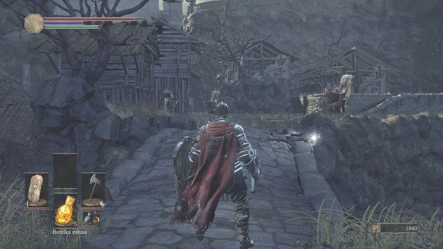 There are many opponents that will shoot projectiles. - Undead Settlement - path from the great square through the bridge (on the right) - Walkthrough - Dark Souls III Game Guide & Walkthrough